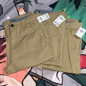 (3) NWT OshKosh B’gosh Tan Boys Uniform Pants Size: 12
